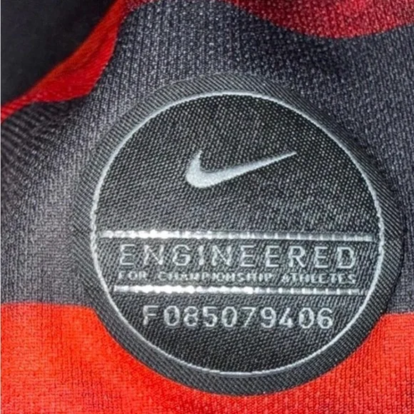 Nike Kids Red & Black Soccer Jersey with Providence Health Sponsor - Picture 3 of 4